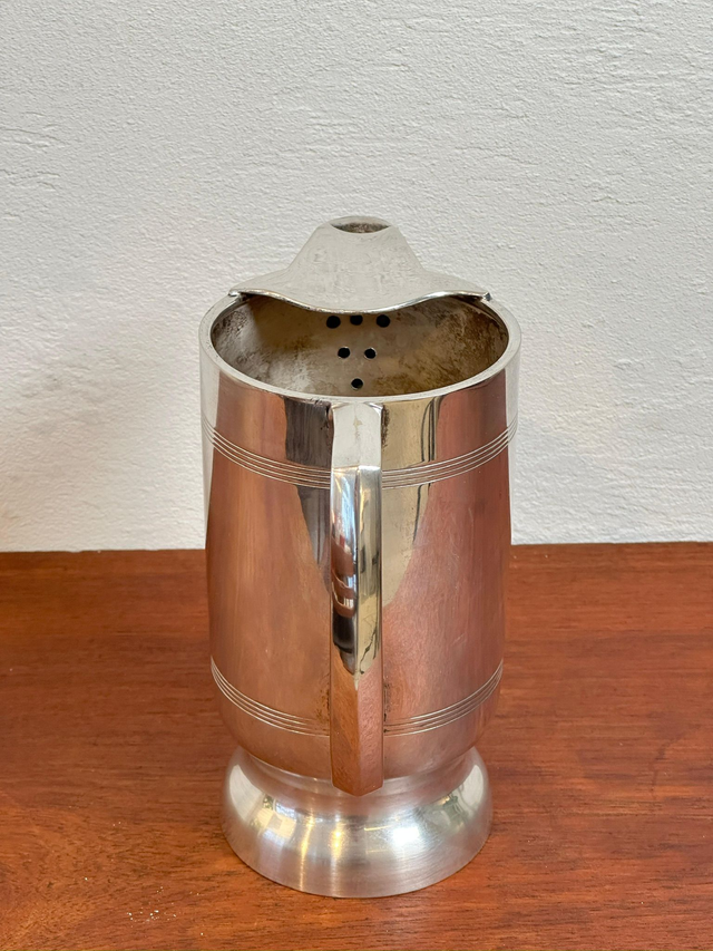 Art Deco Krug von Aarti aus versilbertem Nickel — Bild 3