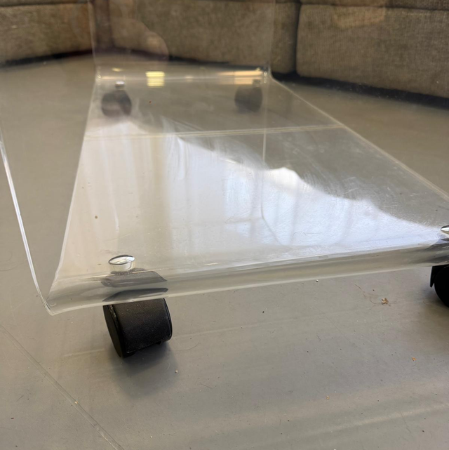 70er Vintage Phono Wagen – Acryl, Mid-Century Design — Bild 3