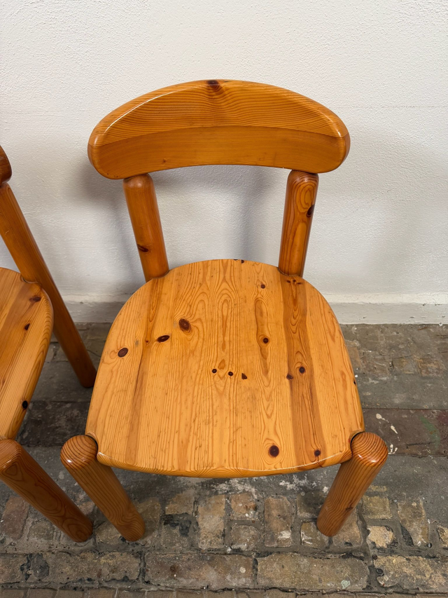 Rainer Daumiller Stuhl – Danish Design Mid-Century Brutalist Massivholz — Bild 2
