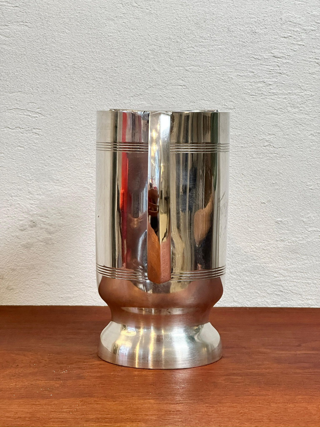 Art Deco Krug von Aarti aus versilbertem Nickel — Bild 2