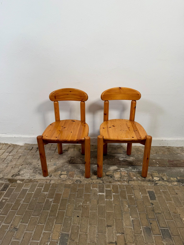 Rainer Daumiller Stuhl – Danish Design Mid-Century Brutalist Massivholz