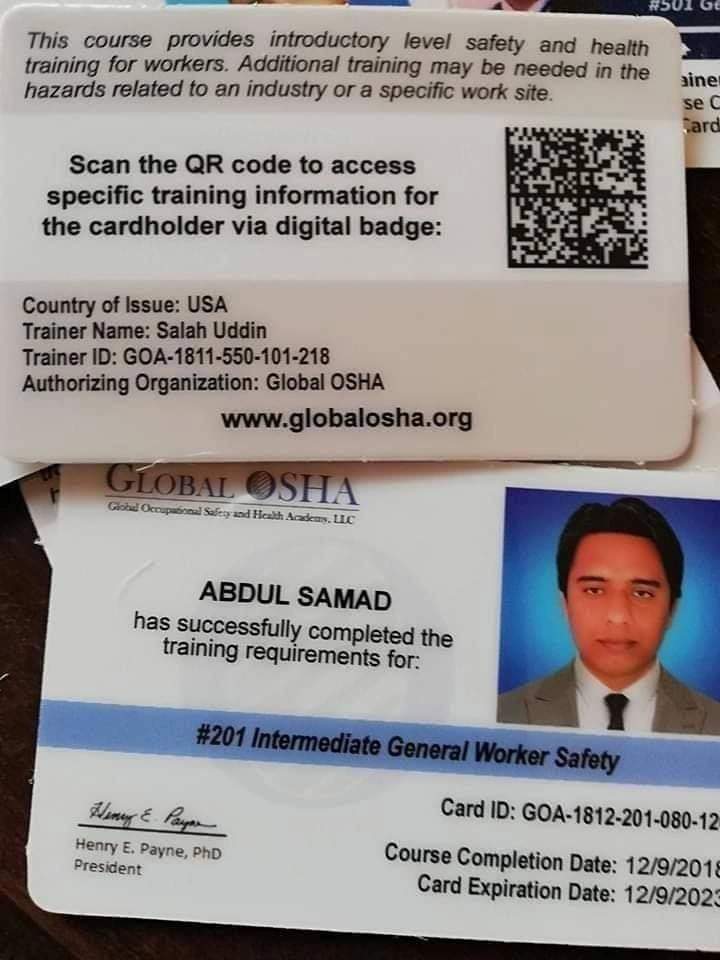 Employee training and compliance certificates