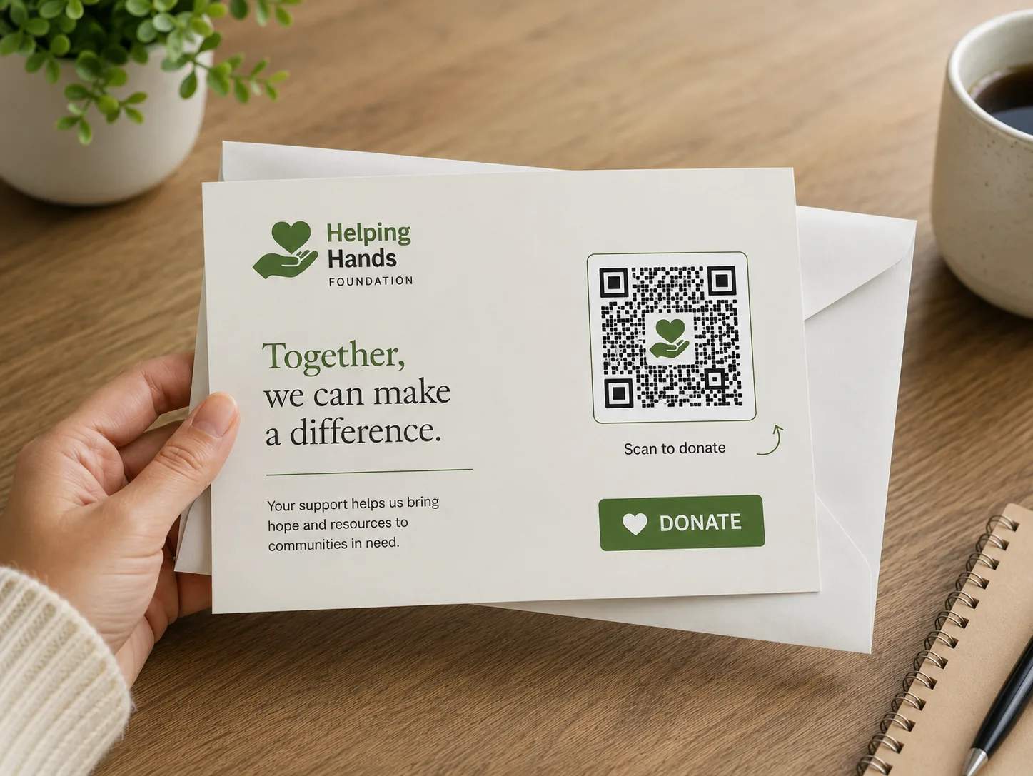 Turn supporters into donors with one scan