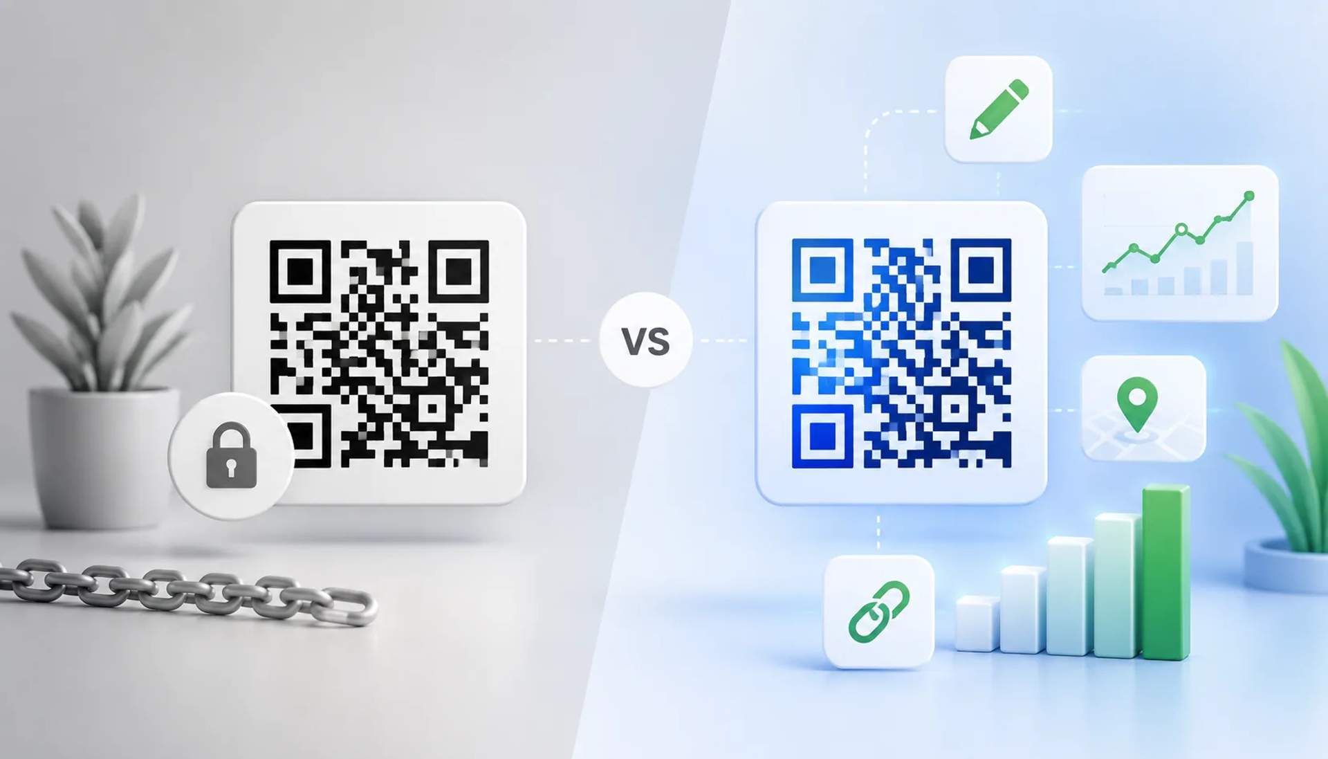 Static vs dynamic QR Code