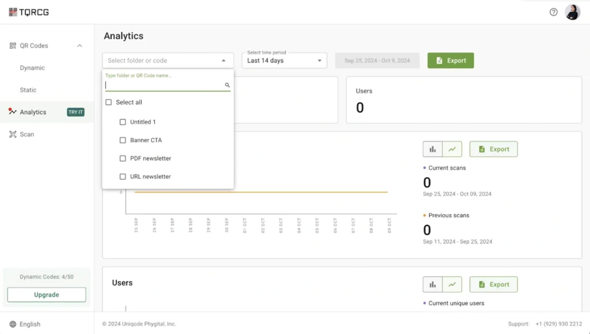 QR Code scan analytics