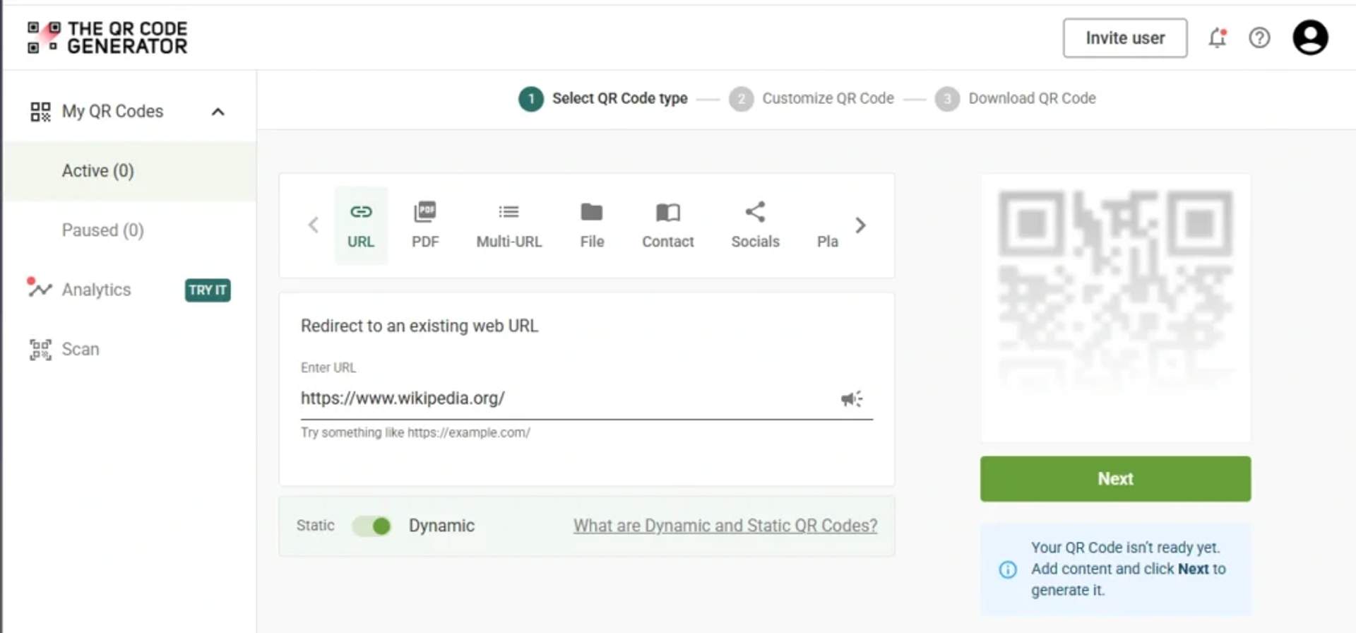 TQRCG dashboard