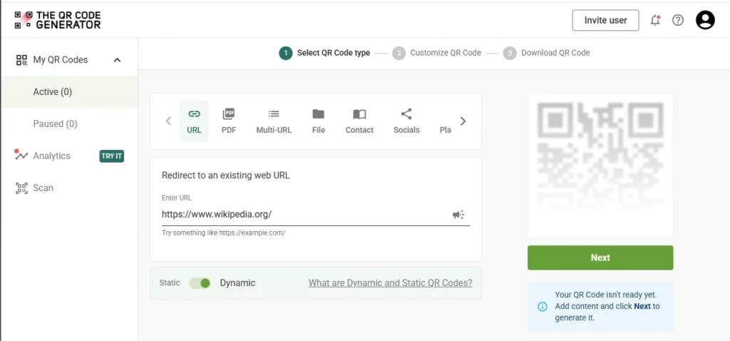 TQRCG dashboard