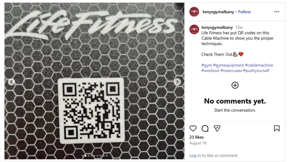 demo video using qr code