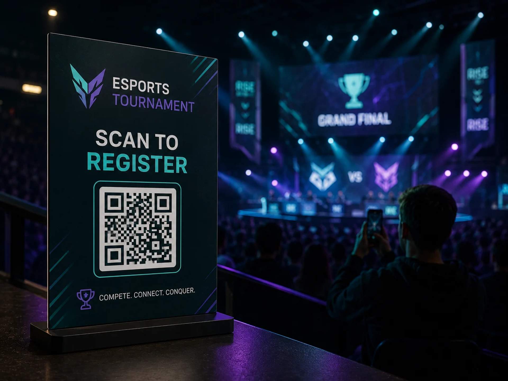 At esports events and tournaments