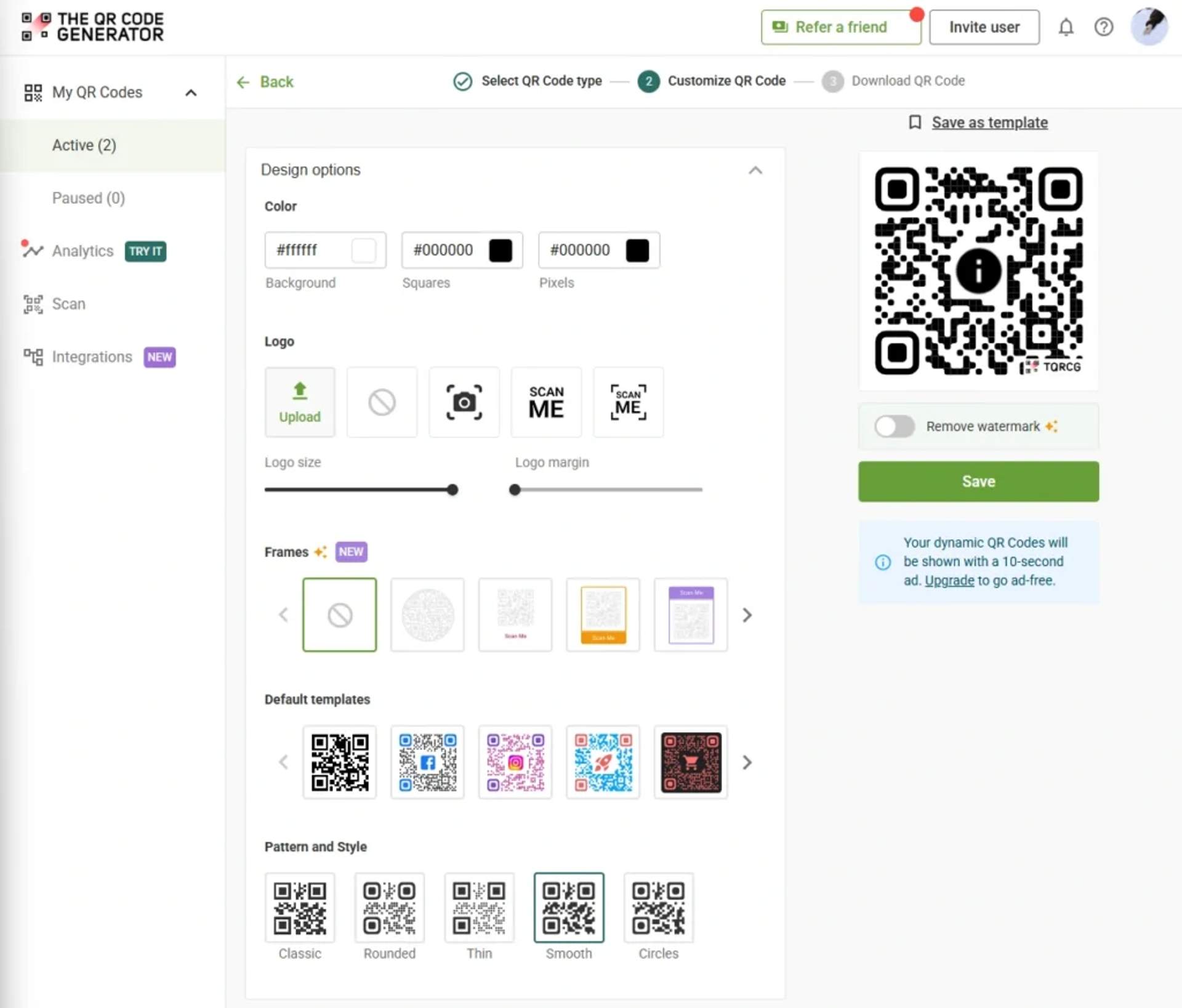 Customize QR Code