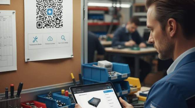 Service-Center-Poster oder Reparaturformulare