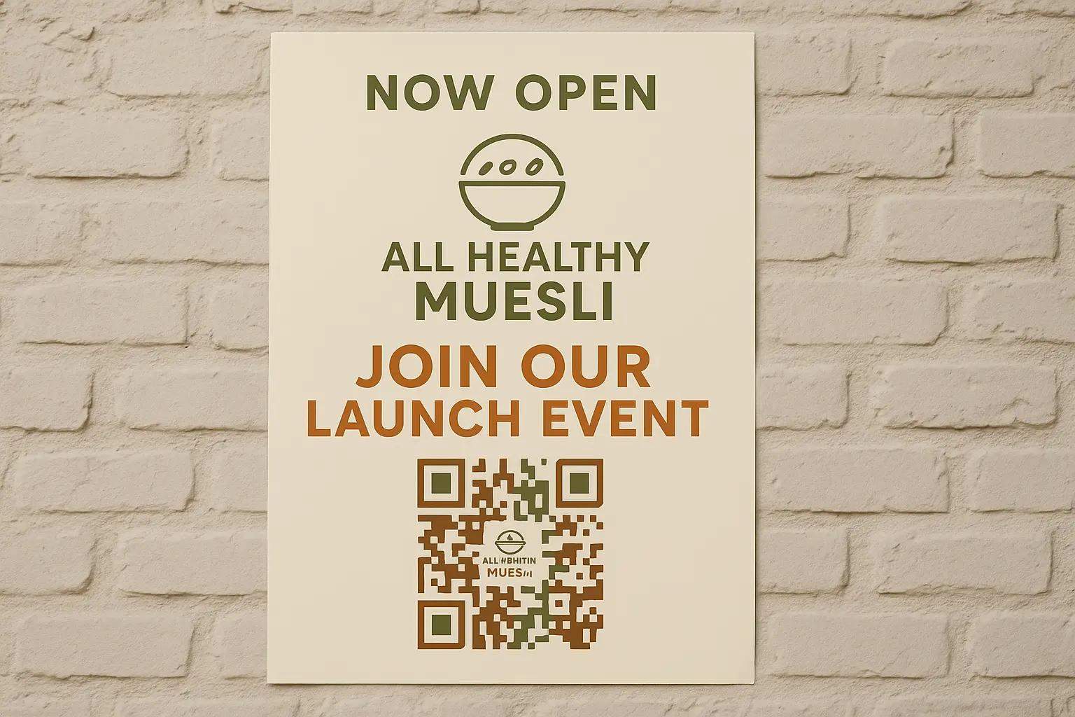 QR Codes on Posters and Flyers