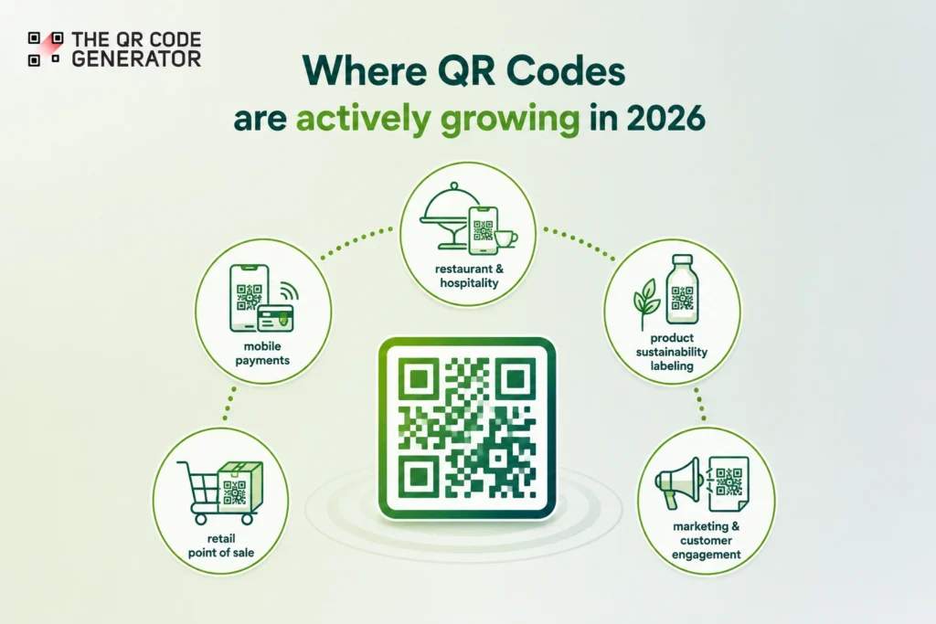 Where QR Codes are actively growing in 2026