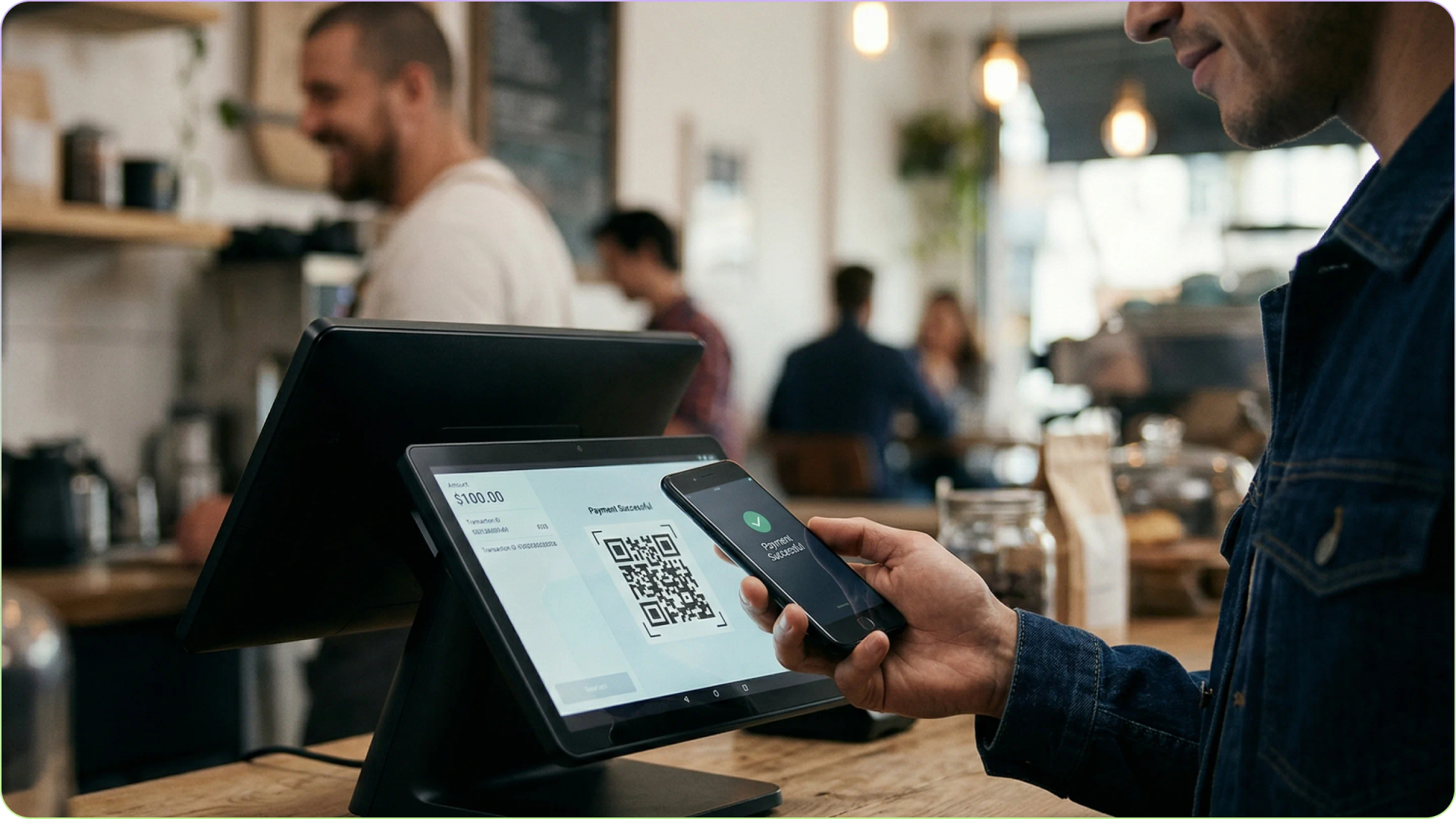QR Code payment used by businesses