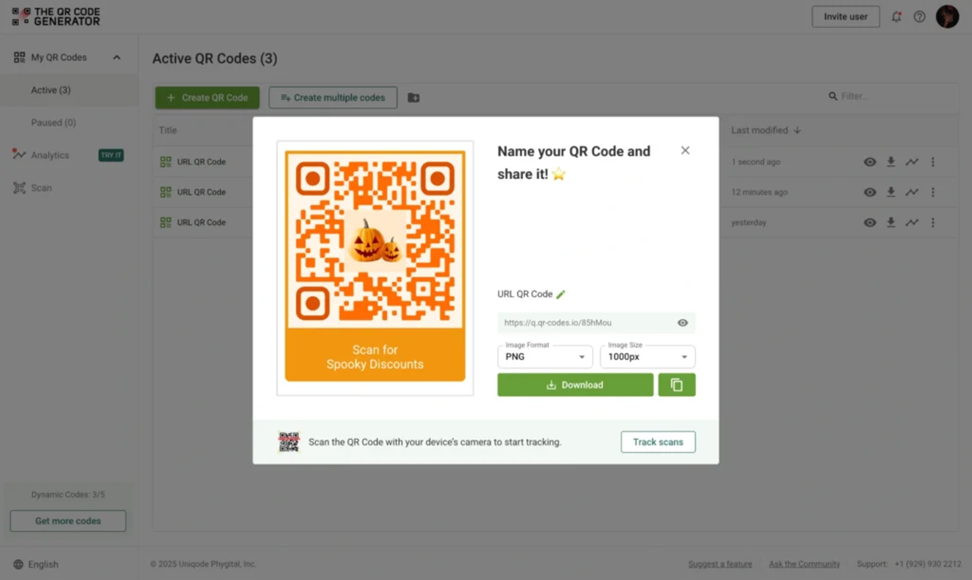 Download and test your QR Code
