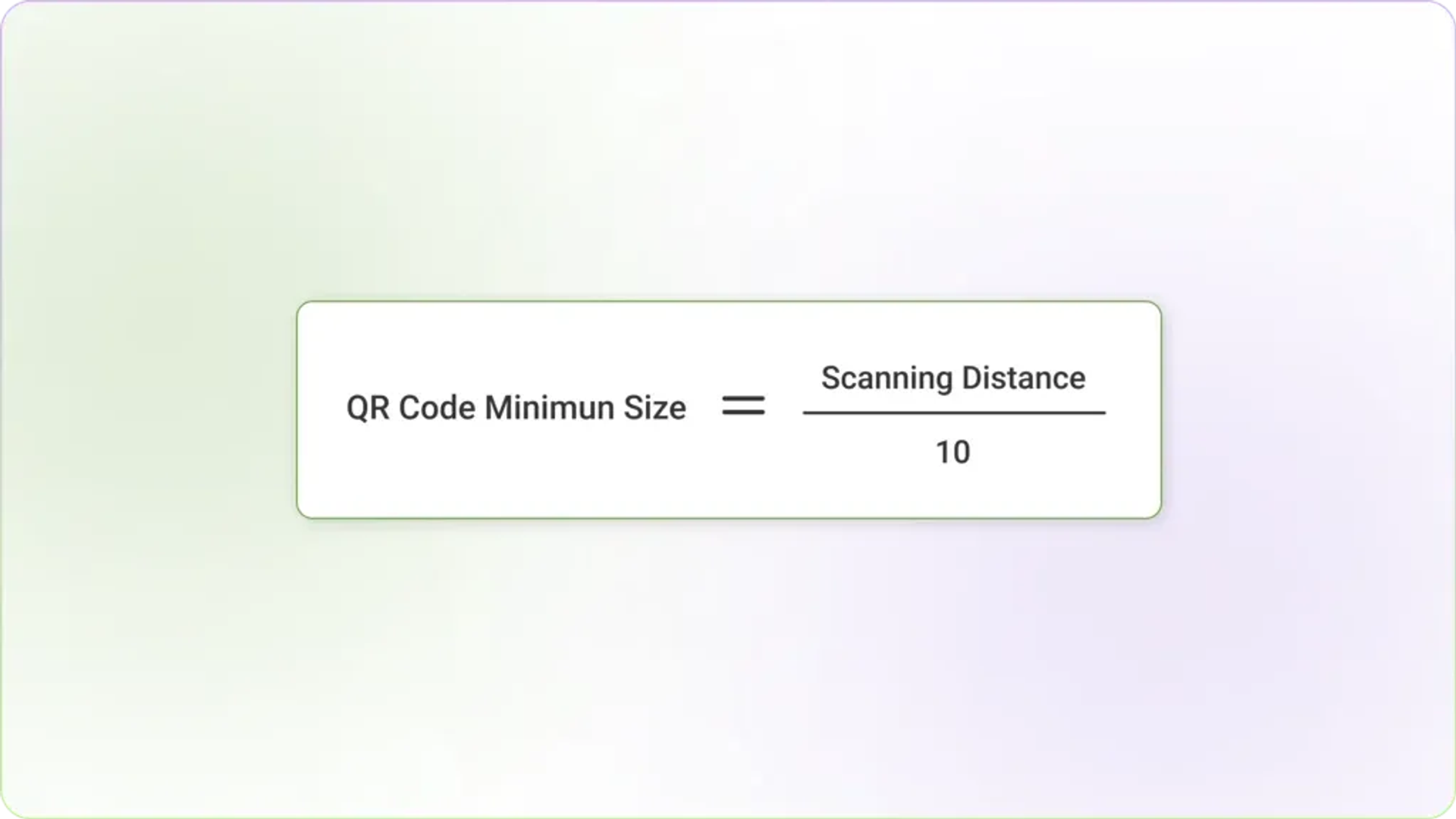 How small can a QR code be