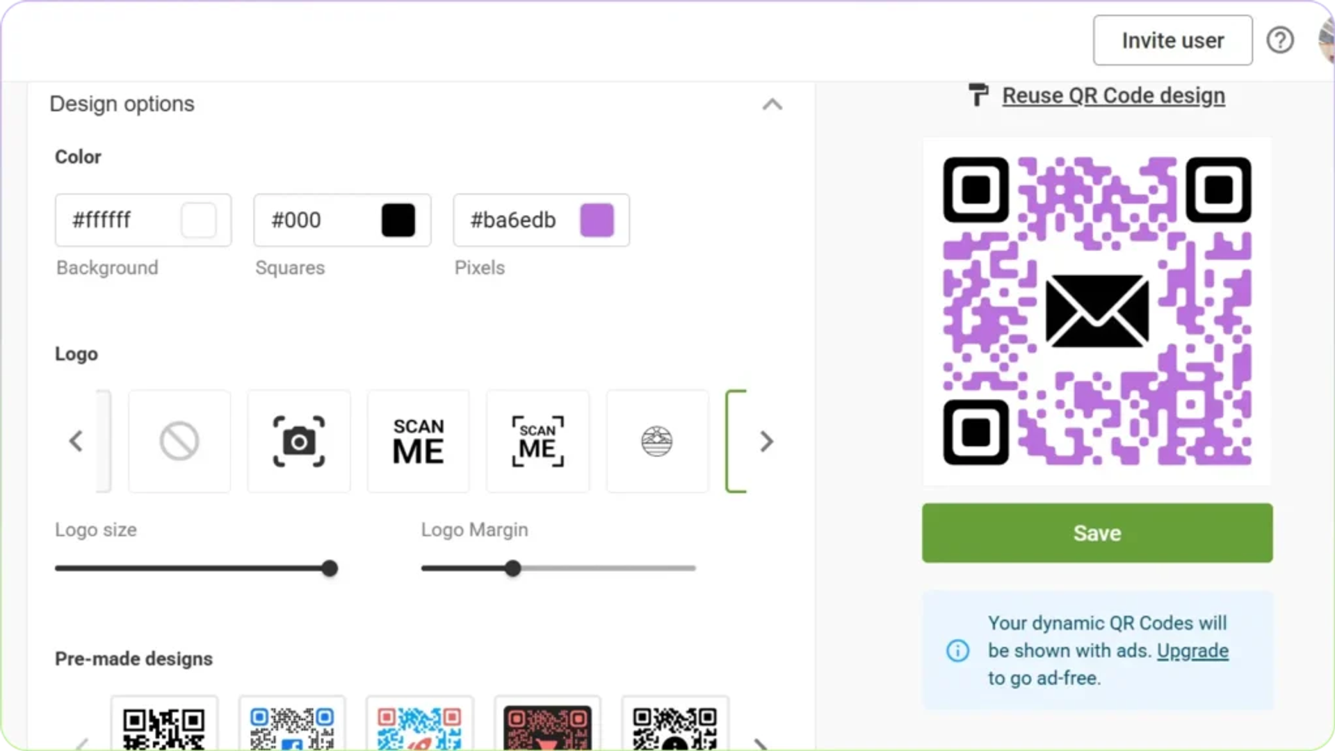 Customize your email QR Code