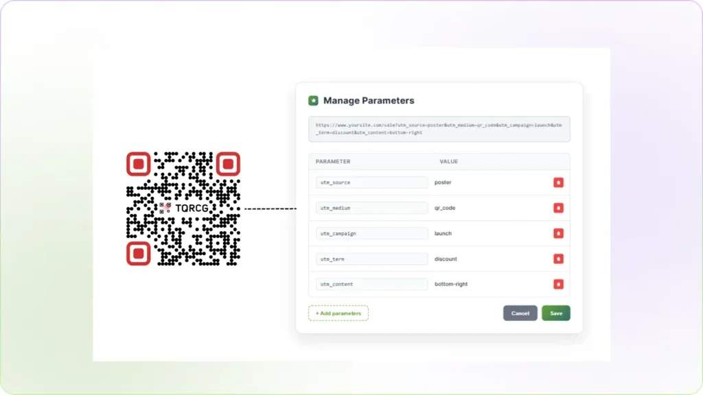 UTM-tagged QR Code