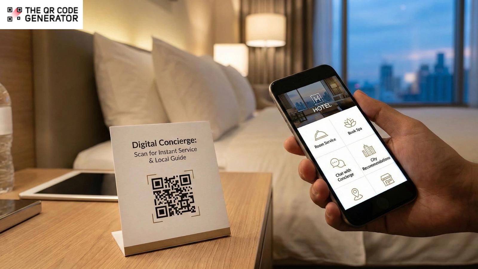 How Hotels Use QR Codes for Digital Concierge Support