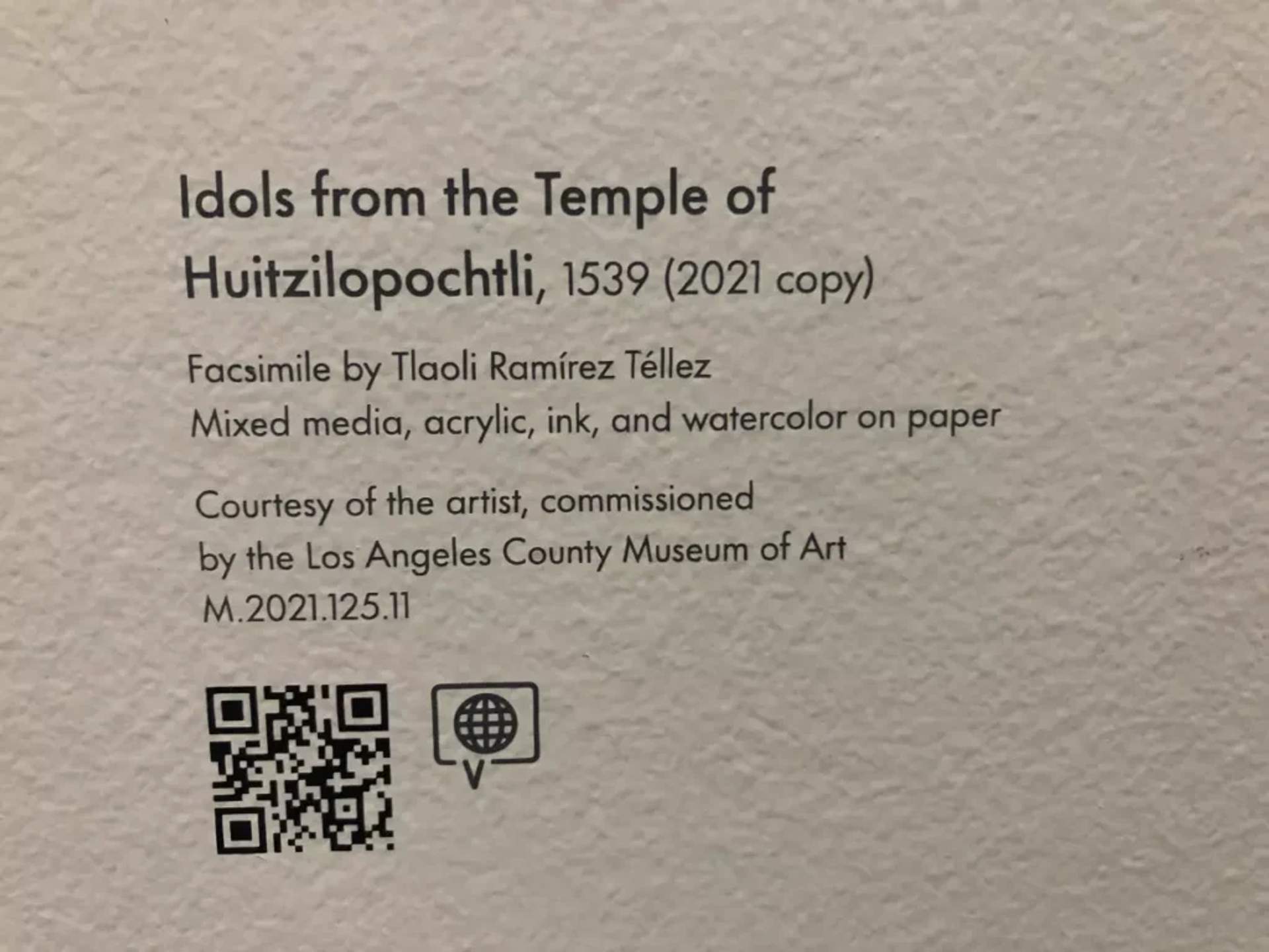 QR Code at the Los Angeles County Museum of Art