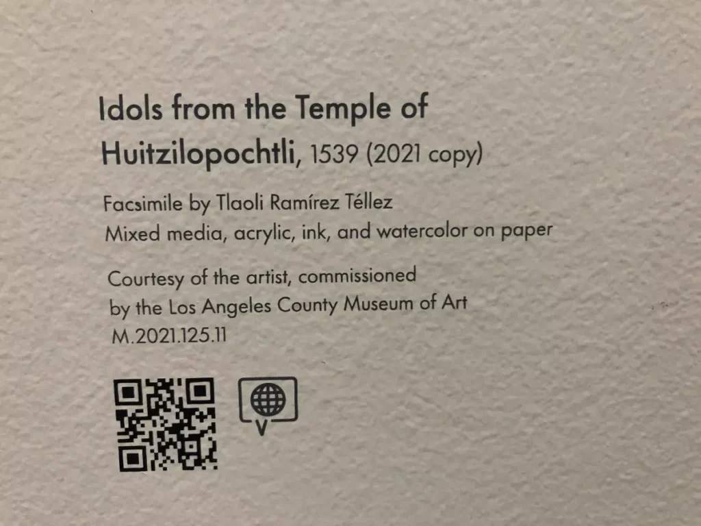 QR Code at the Los Angeles County Museum of Art
