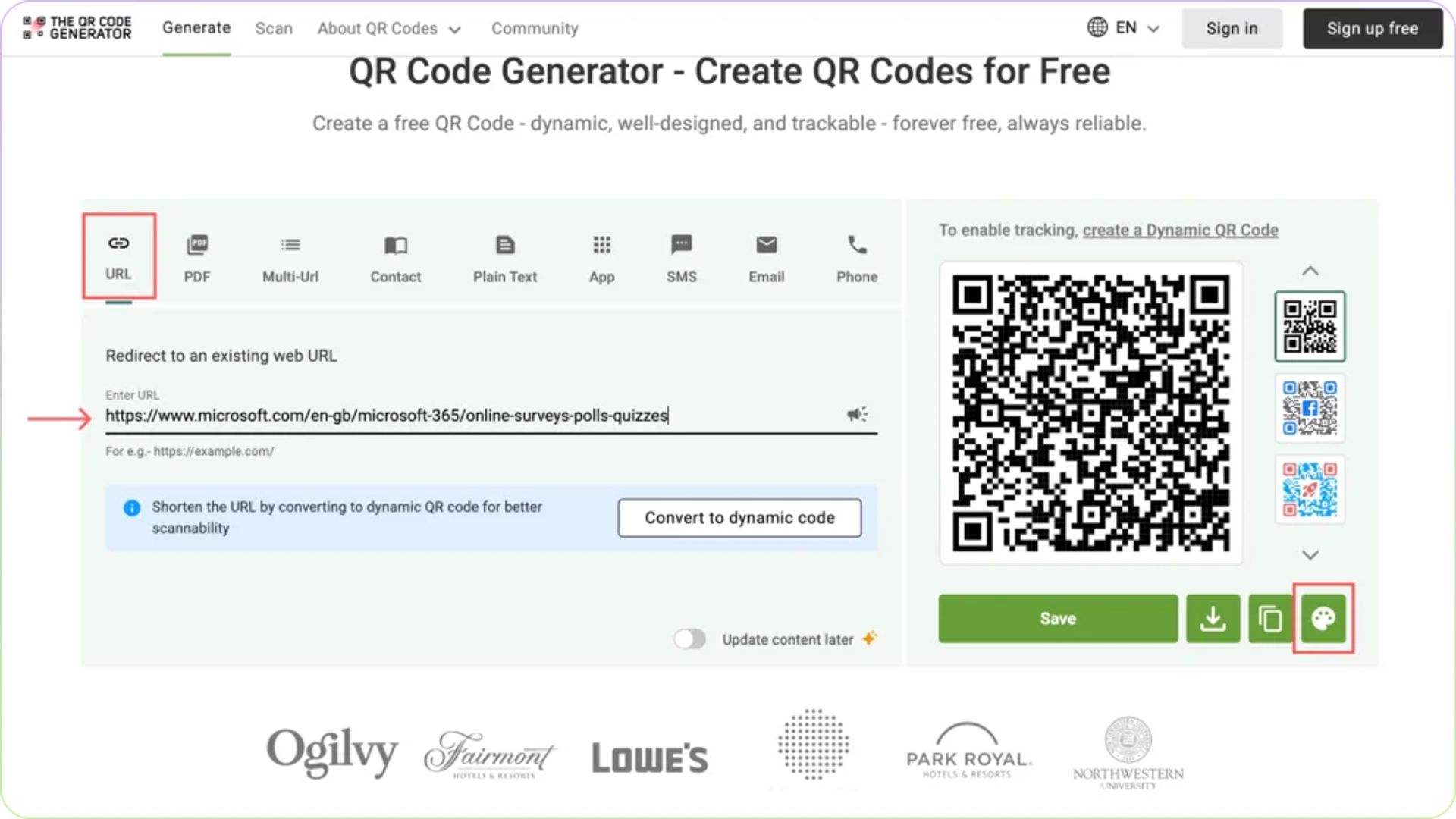 the qr code generator - create microsoft form qr
