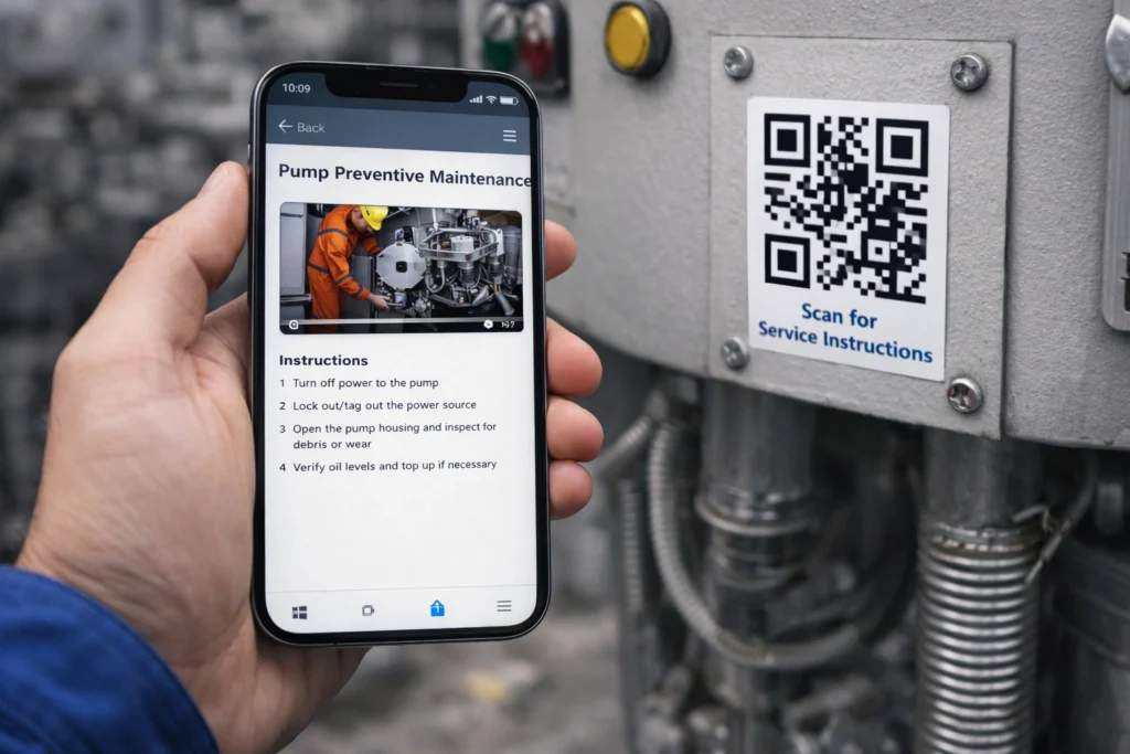 QR scan open repair guides and manuals