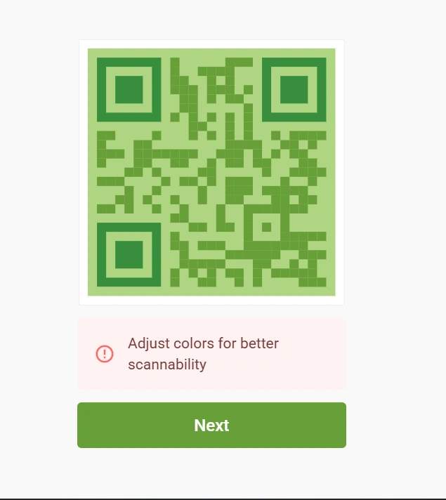 TQRCG QR Code frame quiet zone preview