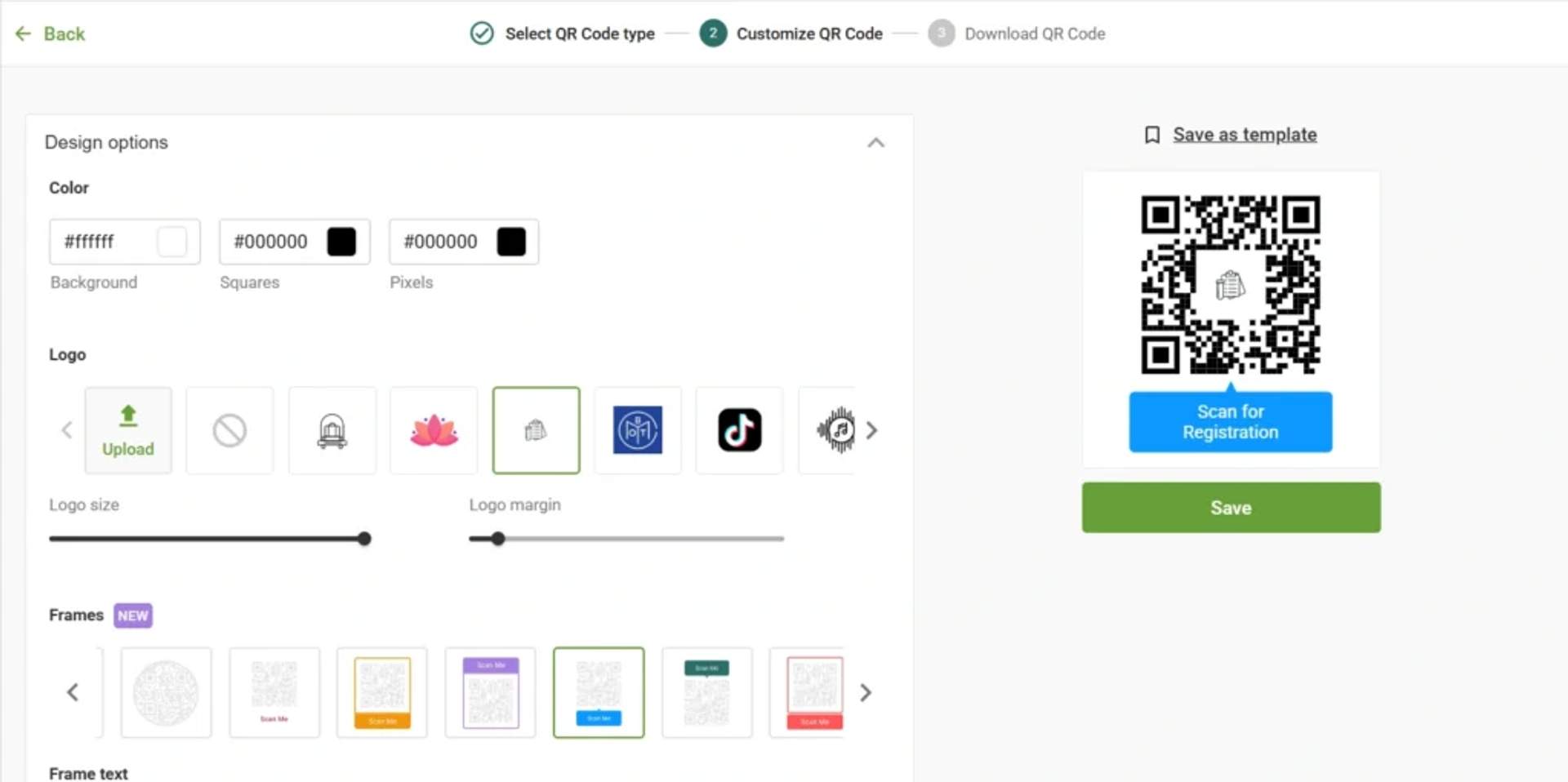 Customize the QR Code