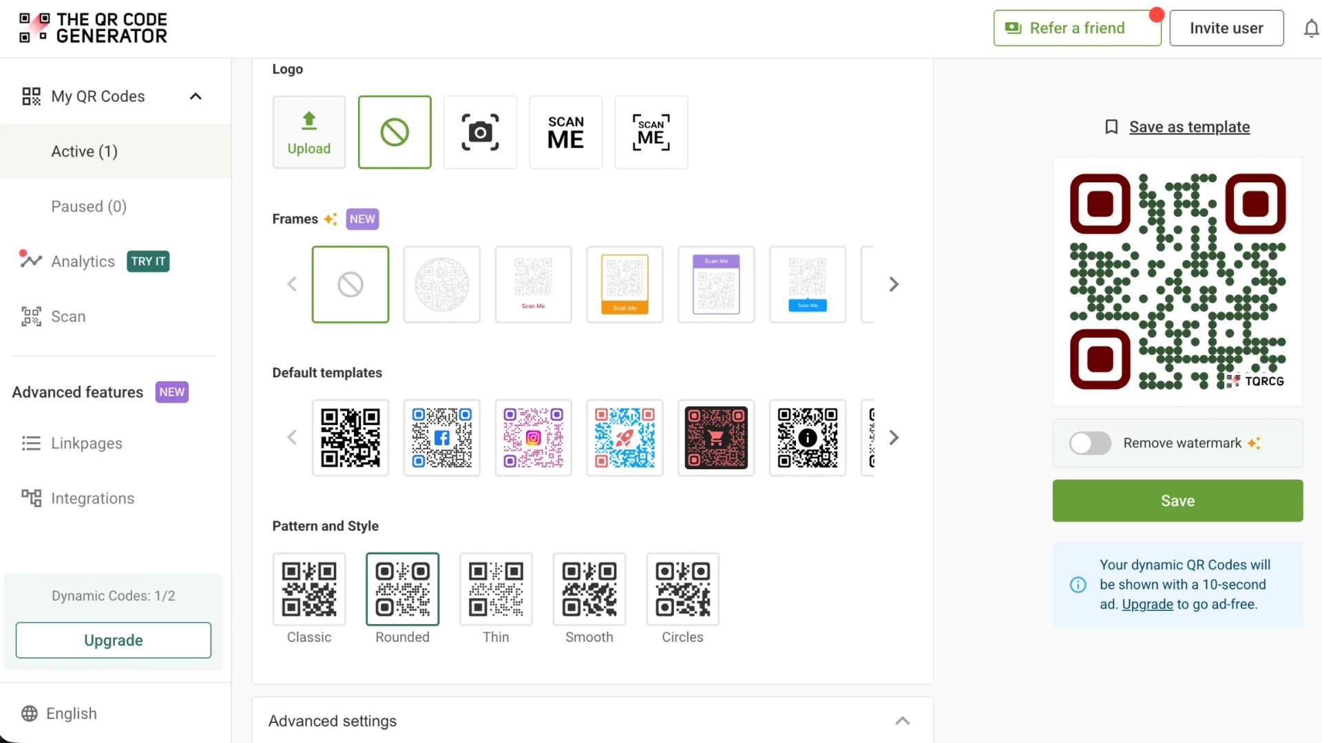 Customize QR Code