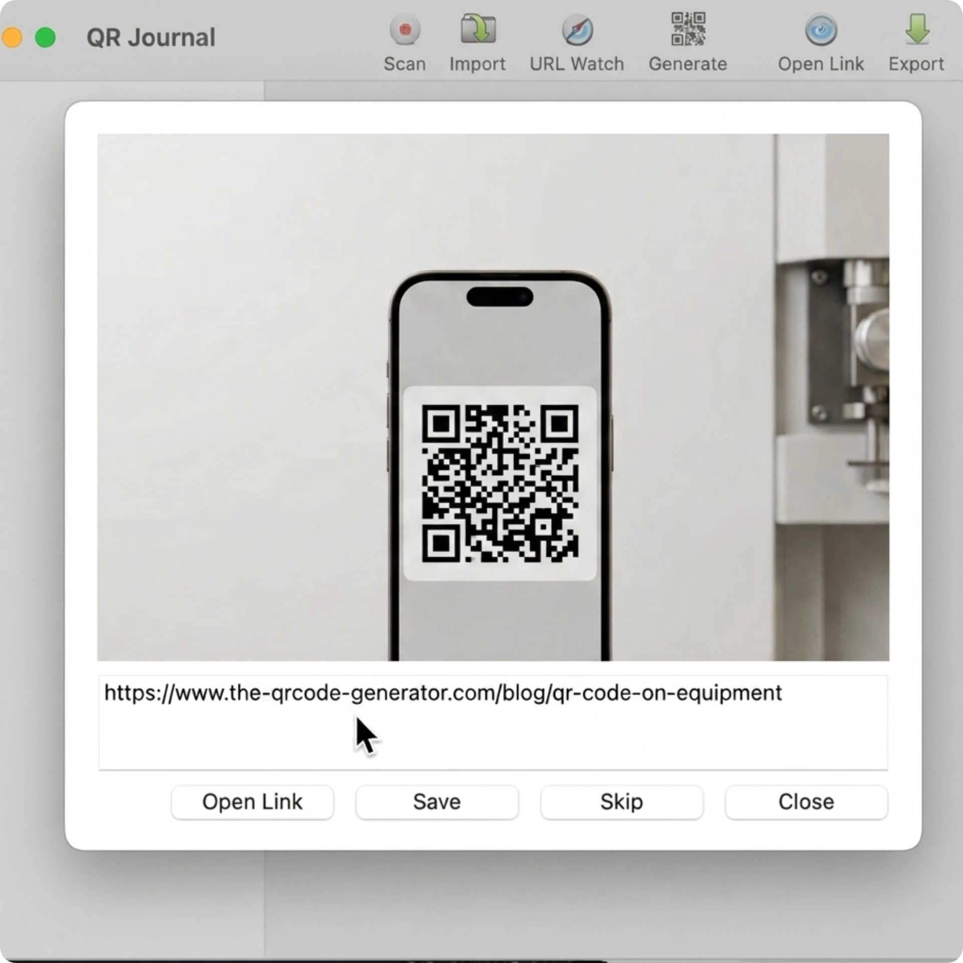 Third-party Mac app to scan QR Code