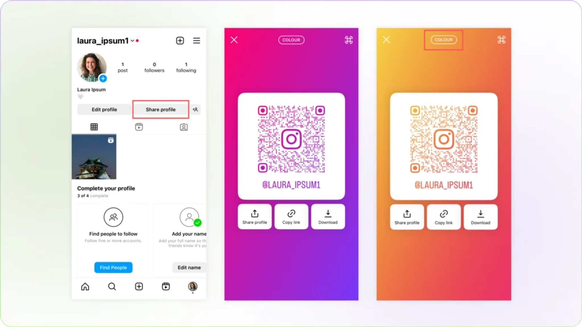 Customize your Instagram QR
