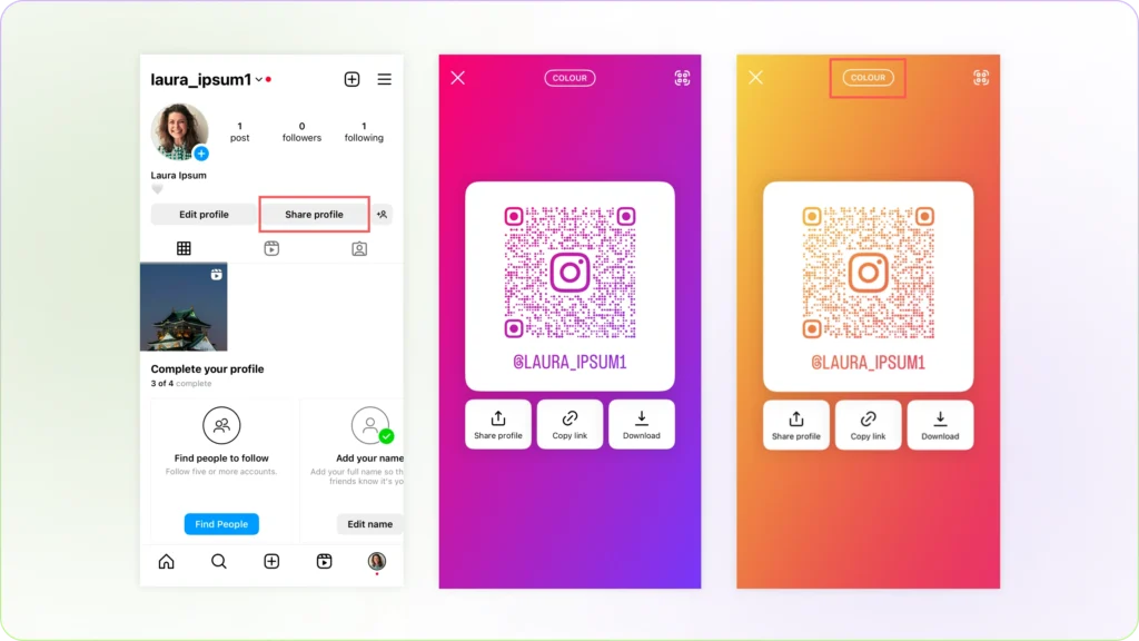 Customize your Instagram QR