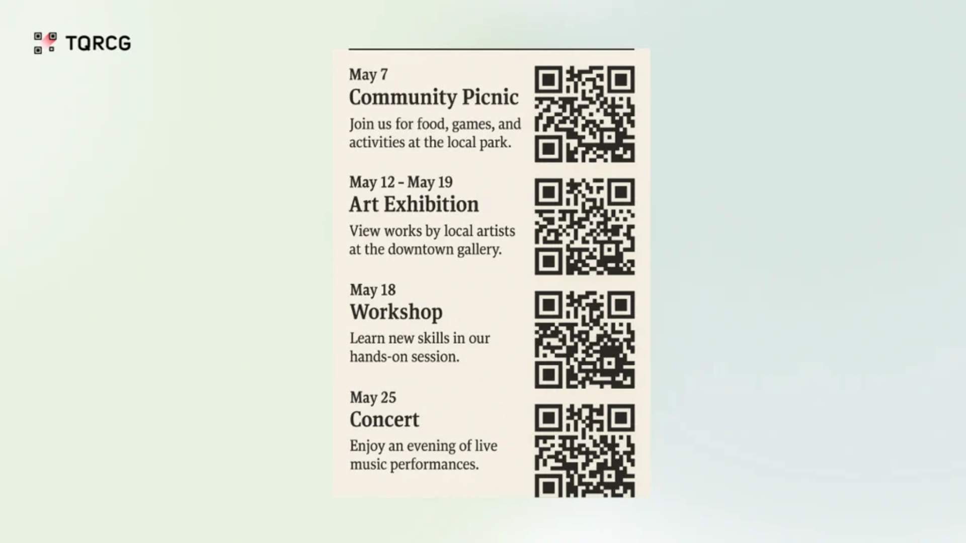 Place a QR Code in printed newsletters