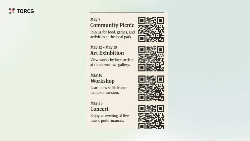 Place a QR Code in printed newsletters