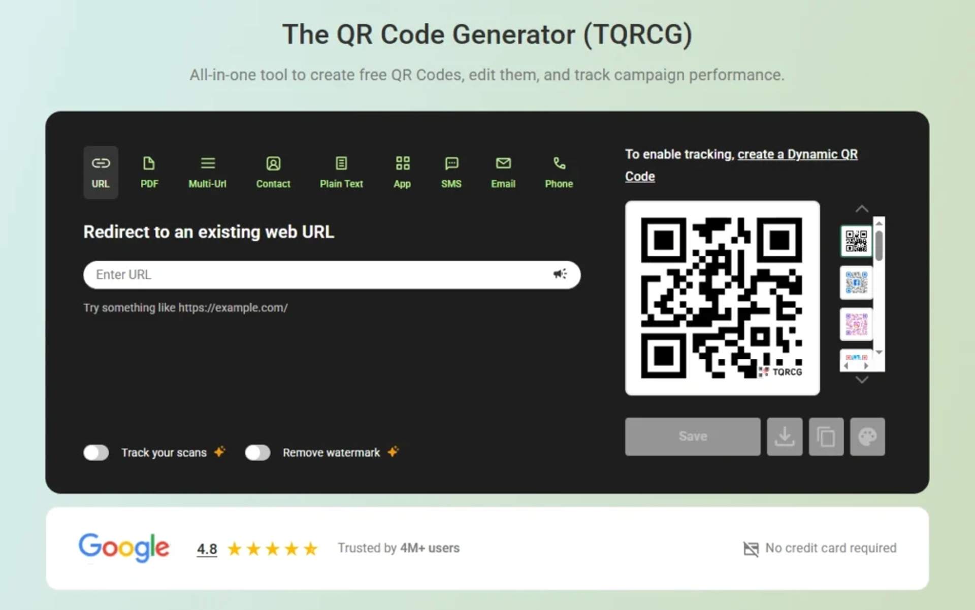 TQRCG widget