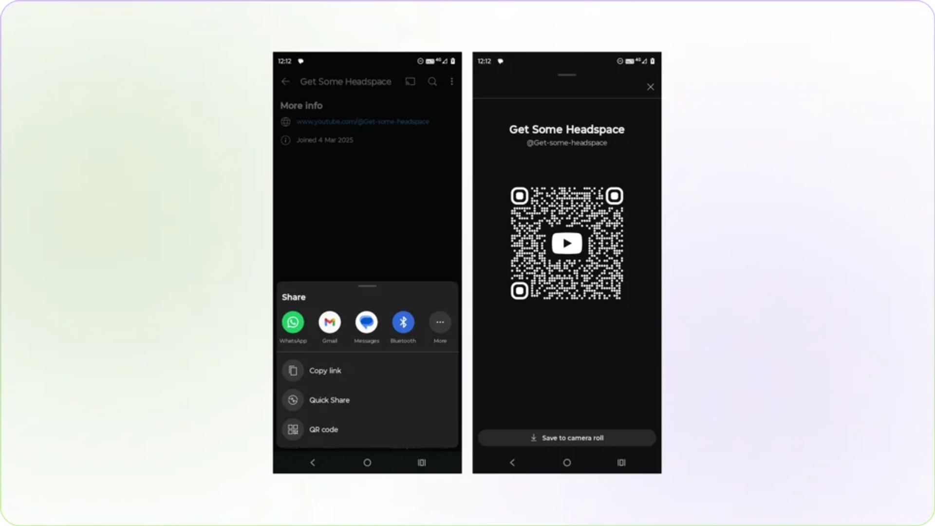 Get a QR code for your YouTube Channel