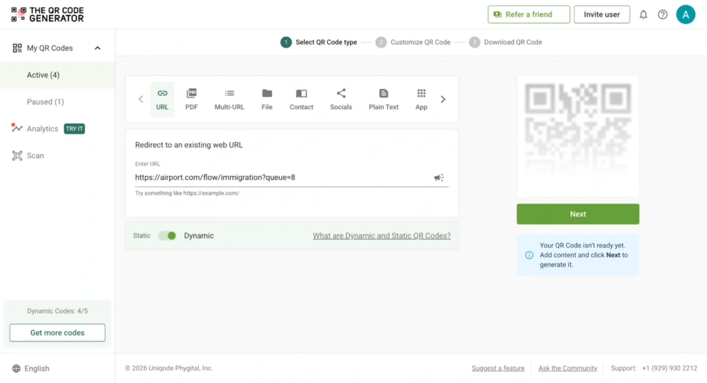 Create manufacturing QR Code