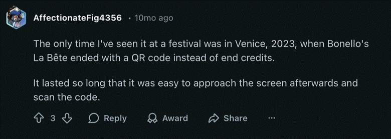 Post-credit experiences reddit