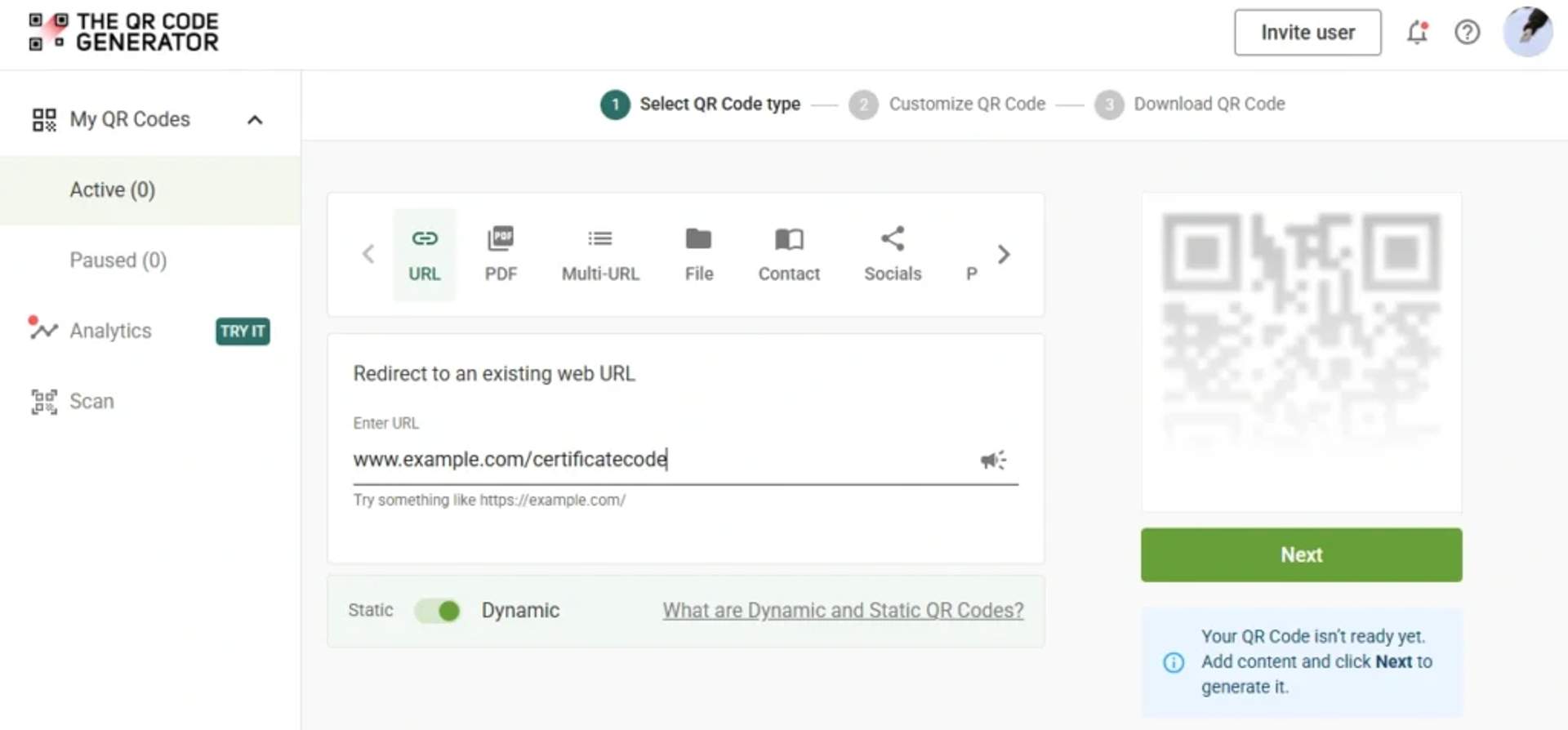 TQRCG dashboard