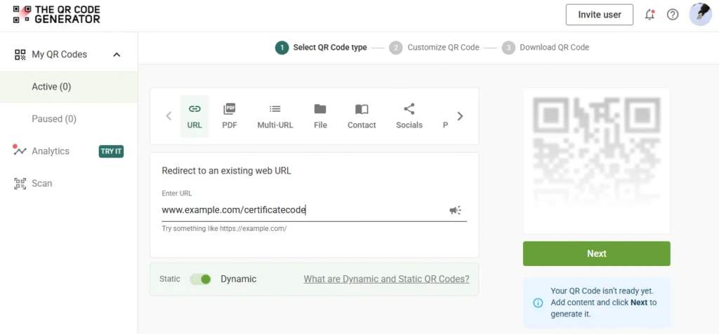 TQRCG dashboard