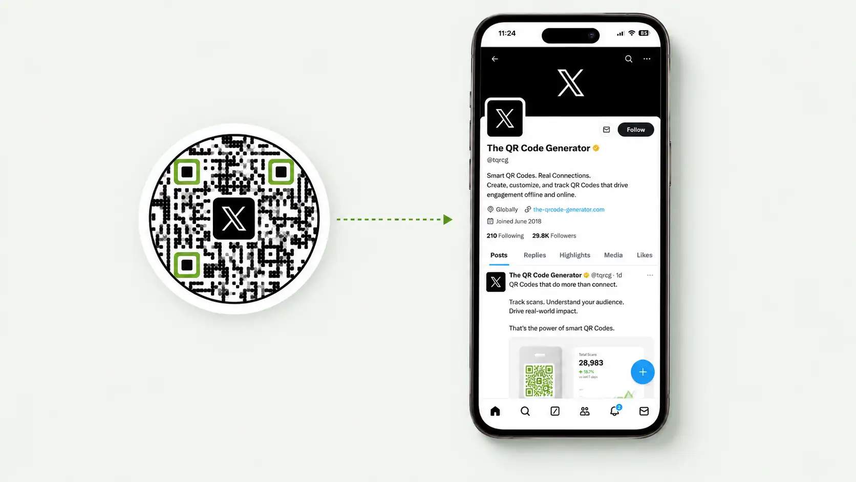 Che cos’è Twitter QR Code