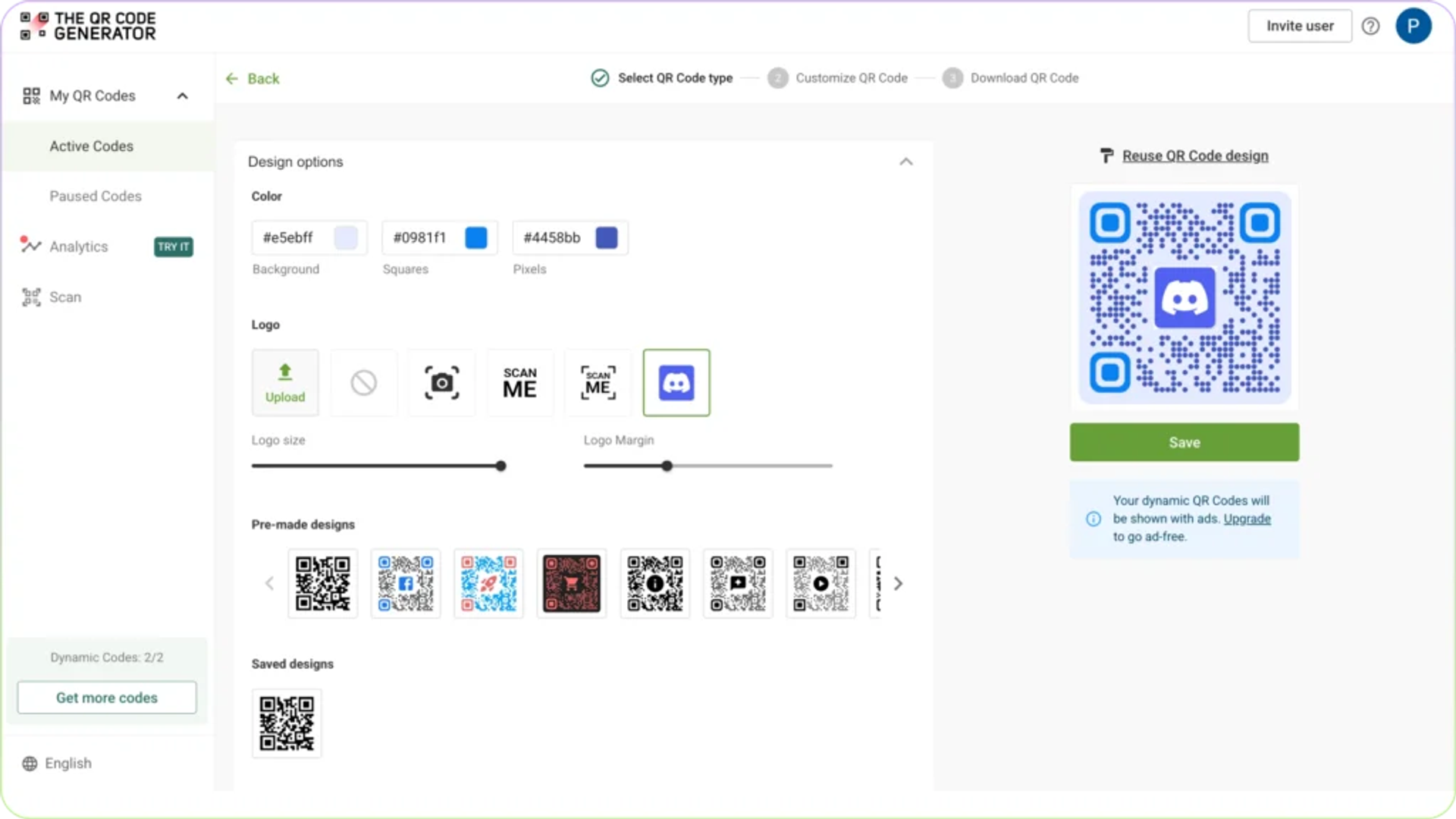 Customize Discord QR Code