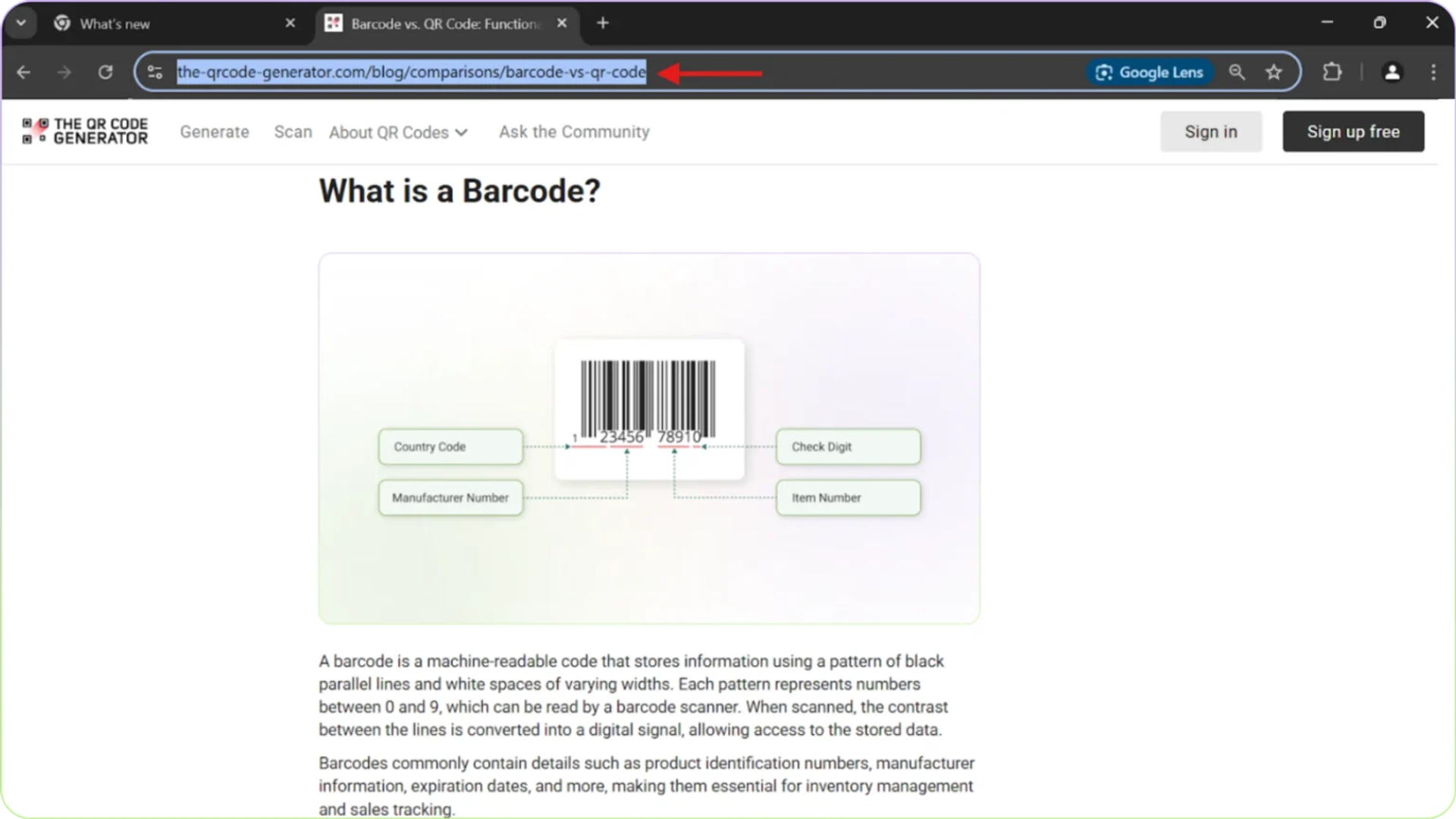 Copy the webpage link