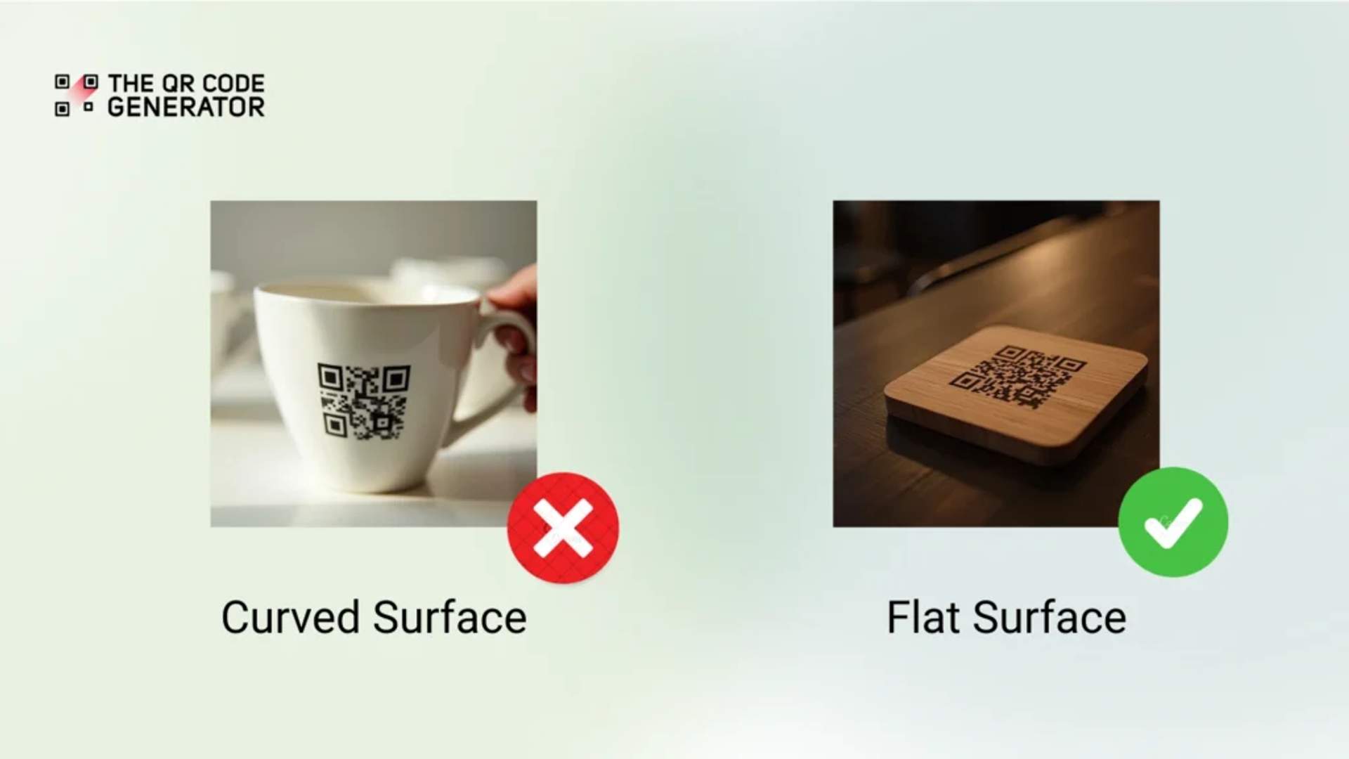 Print QR Code on 2D surface