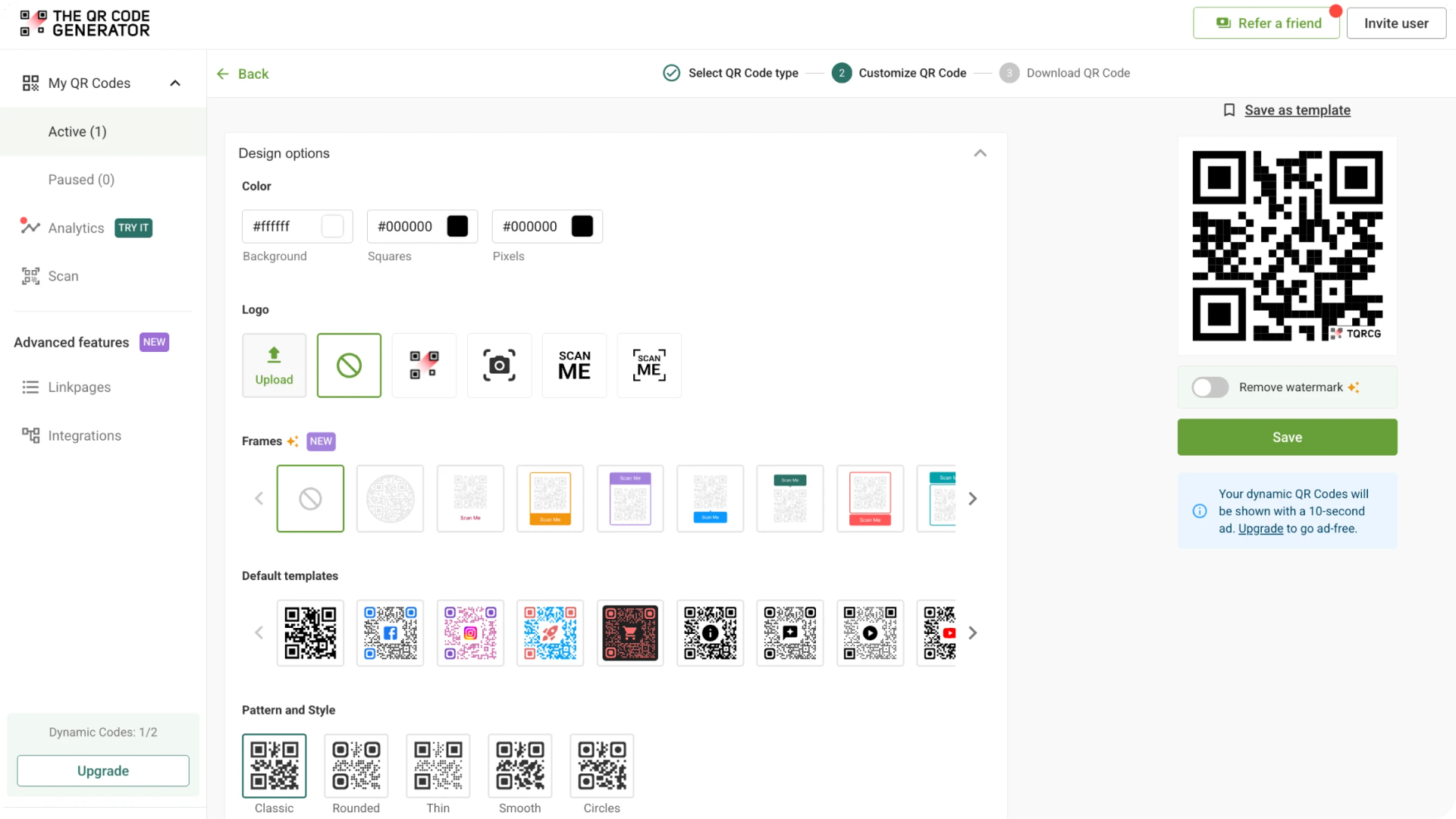 QR Code customization