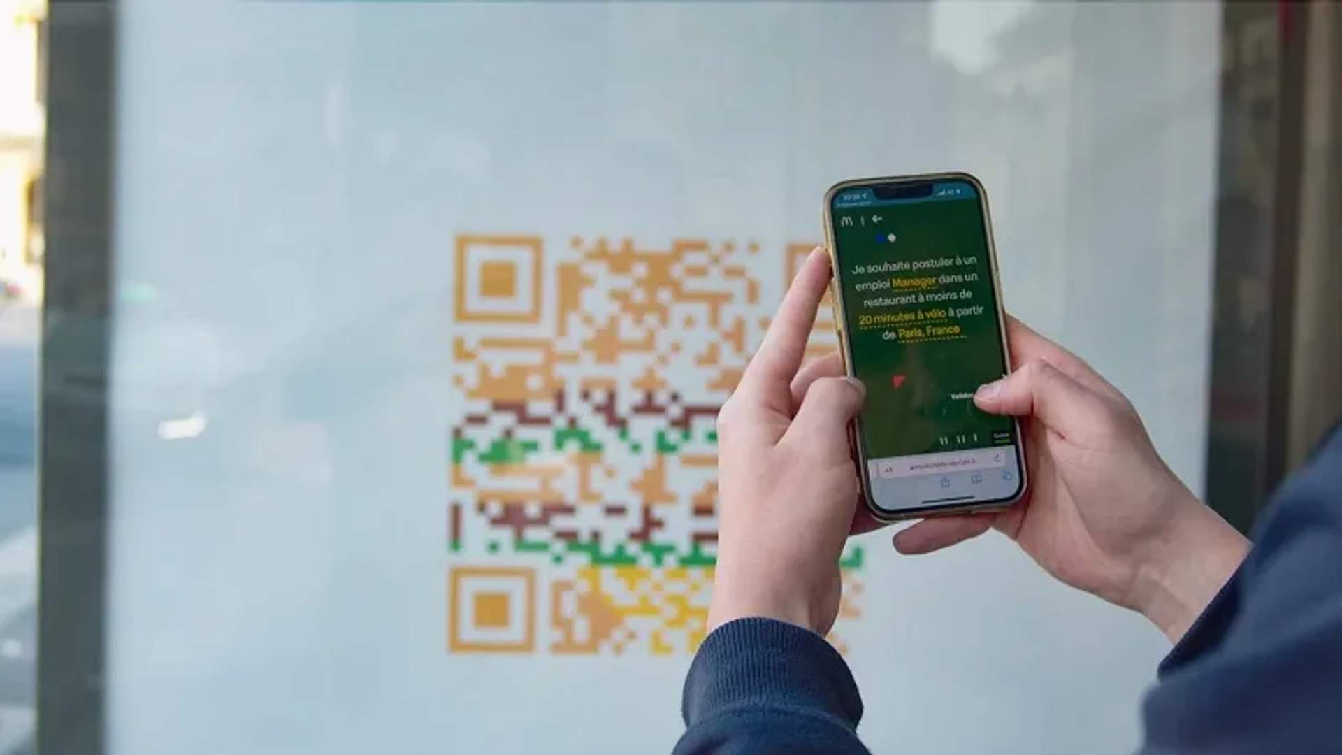 Example of McDonald's using QR Codes