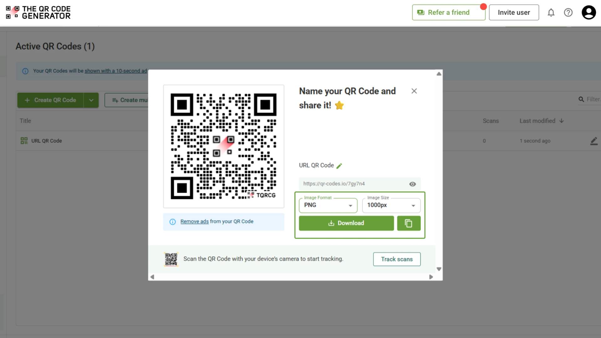 download QR code
