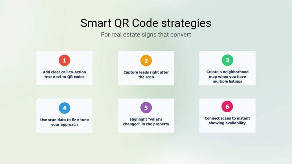 Best practices for real estate signs with QR Codes