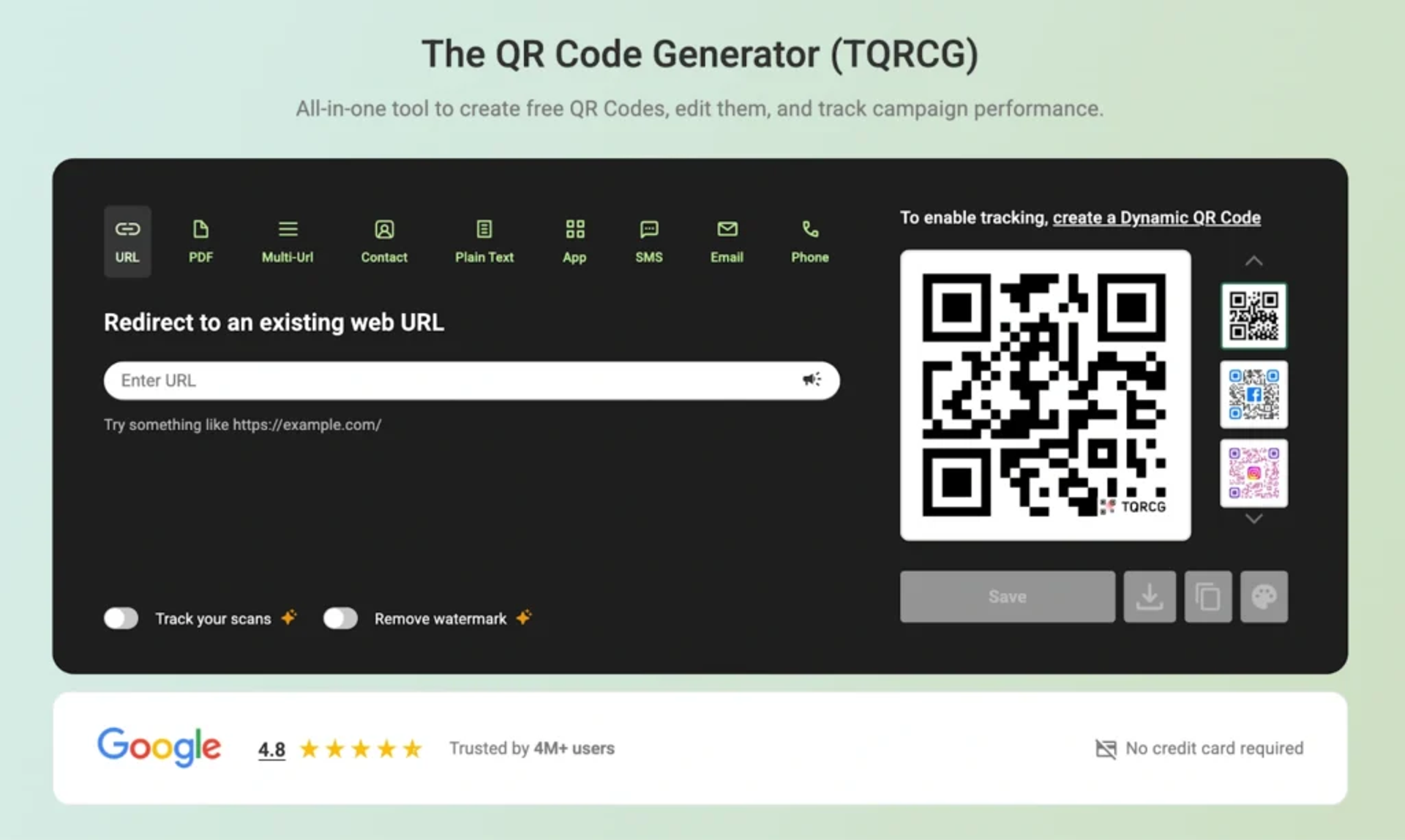 TQRCG widget